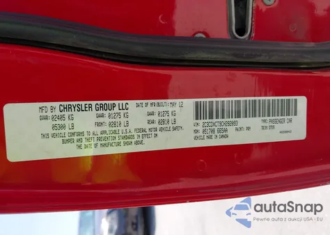 2012 Dodge Charger R/T из США, поврежденный, VIN 2C3CDXCT9CH282093